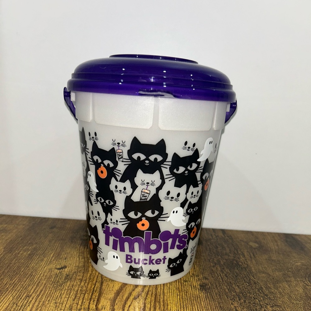 Timbits Collectors Halloween Treat Bucket — Purple Lid